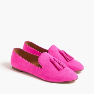 J.Crew Factory Pink Tassel Loafers, size 8.5